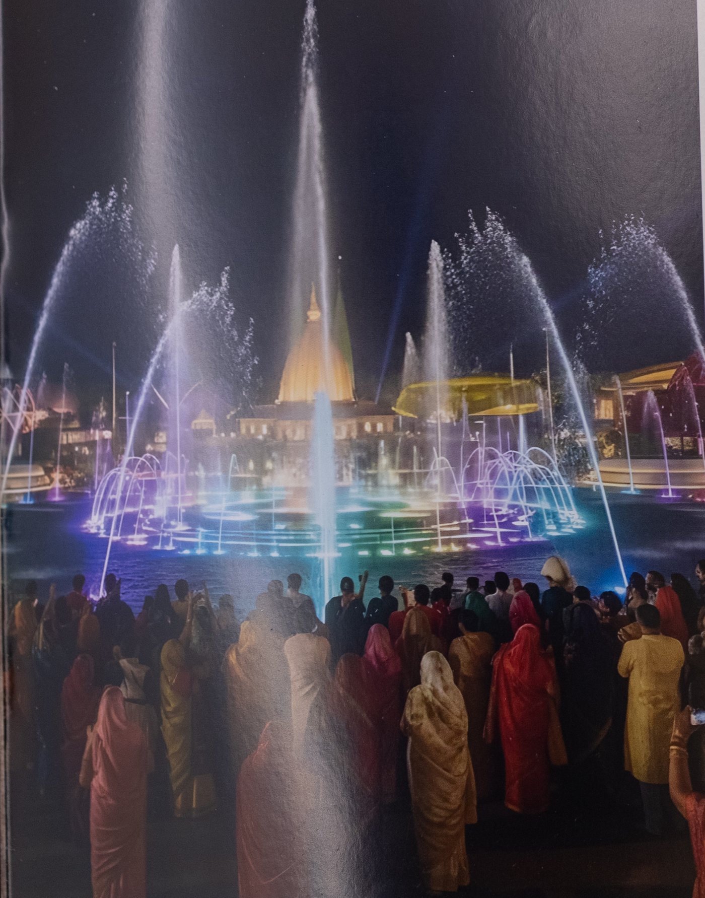 Musical water fountain show at Agarmath